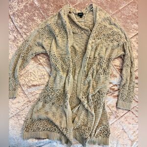 Torrid size 3 Cozy Beige Open-Knit Sweater